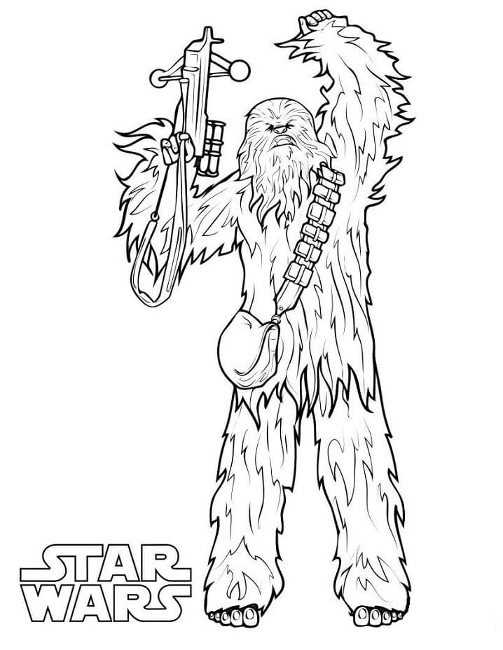 Desenho deChewbacca Zangado para colorir