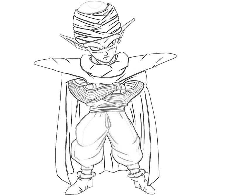 Desenho deChibi Piccolo 1 para colorir