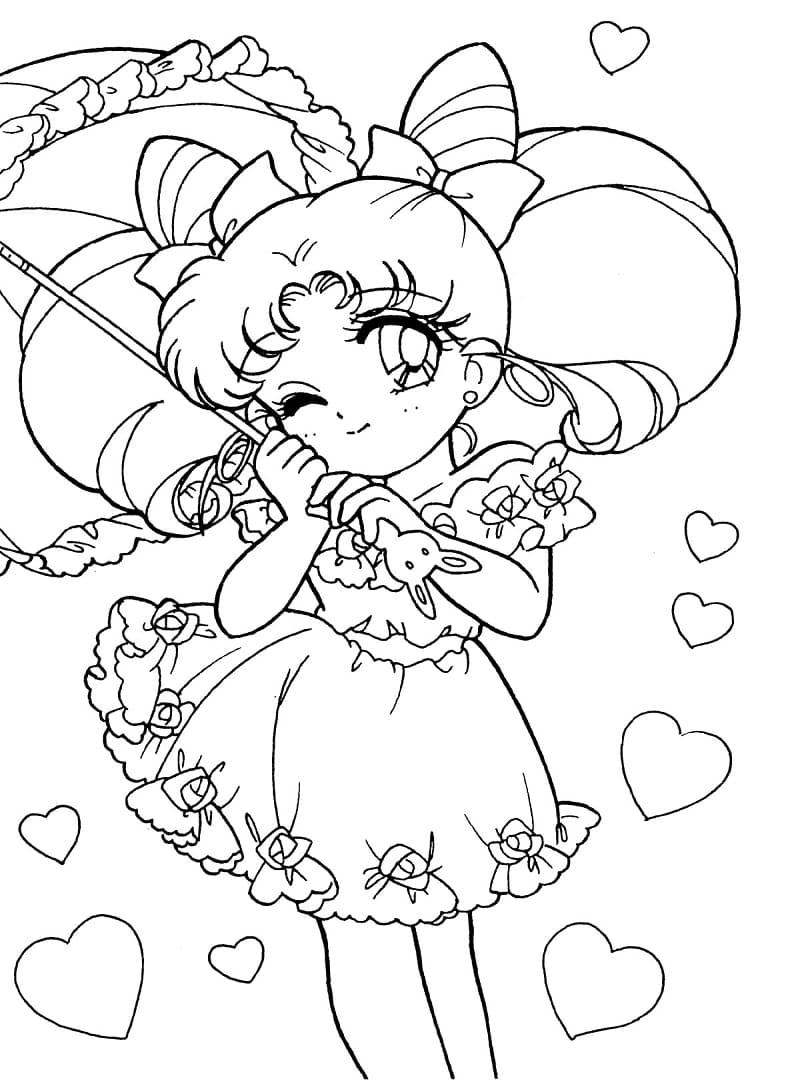 Desenho deChibiusa para colorir