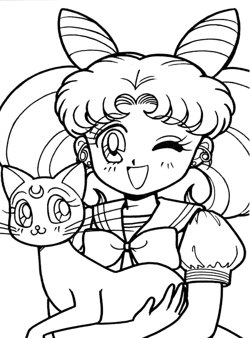 Desenho deChibiusa 4 para colorir