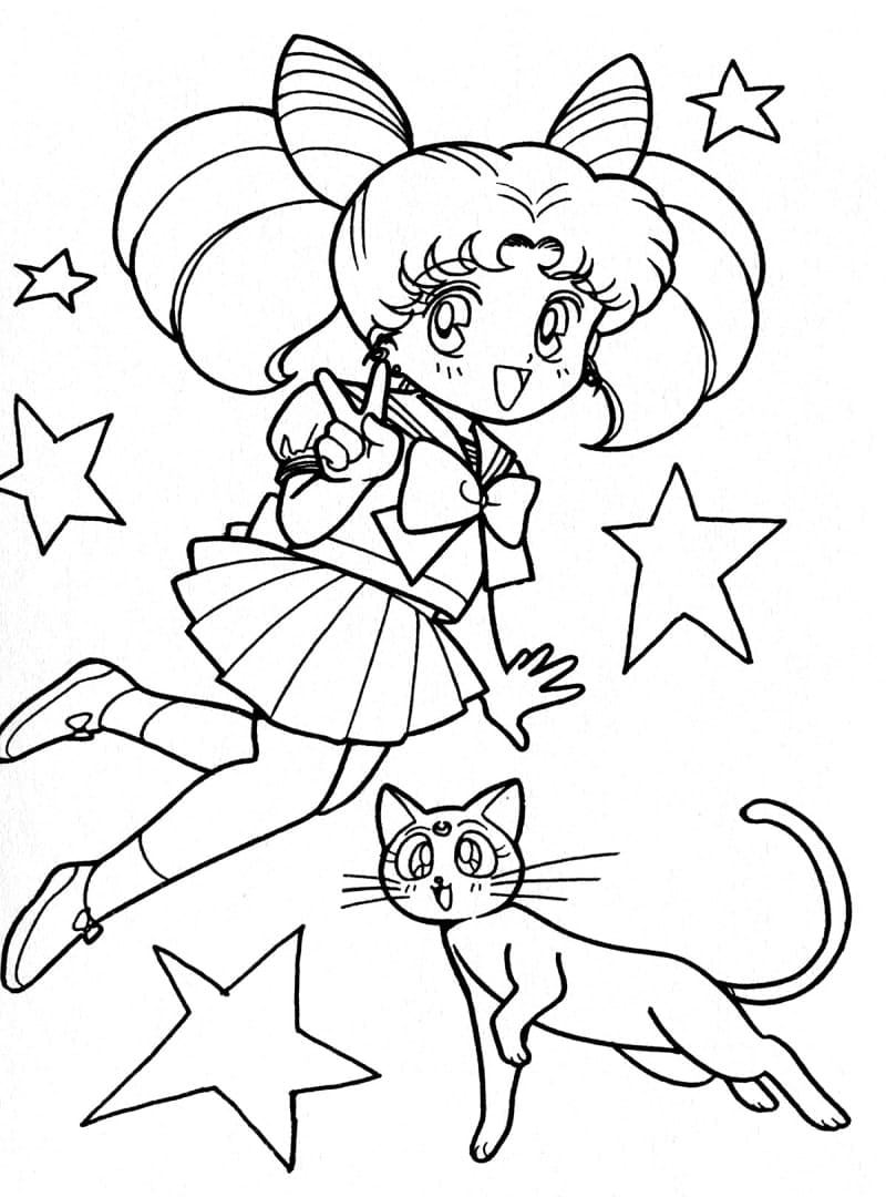 Desenho deChibiusa 5 para colorir