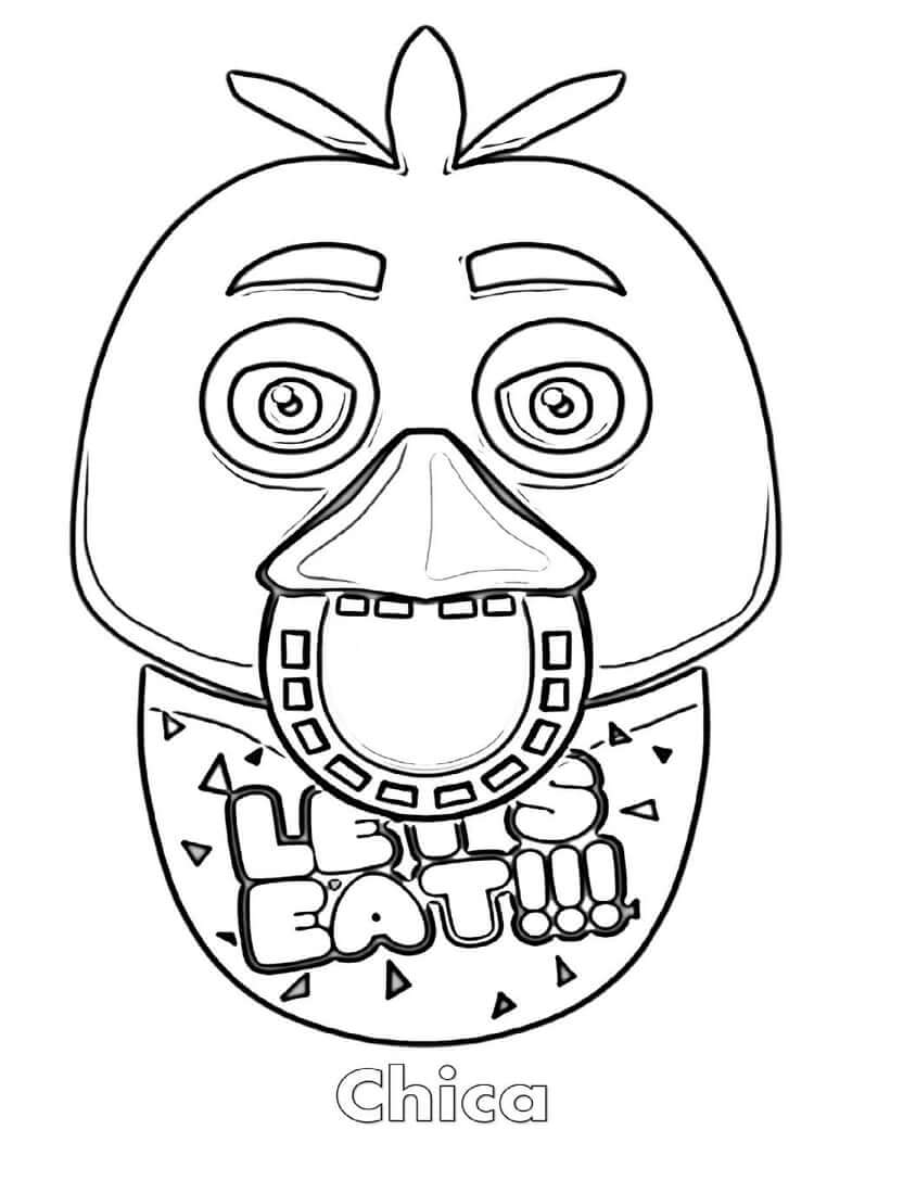 Desenho deChica Animatronic 1 para colorir