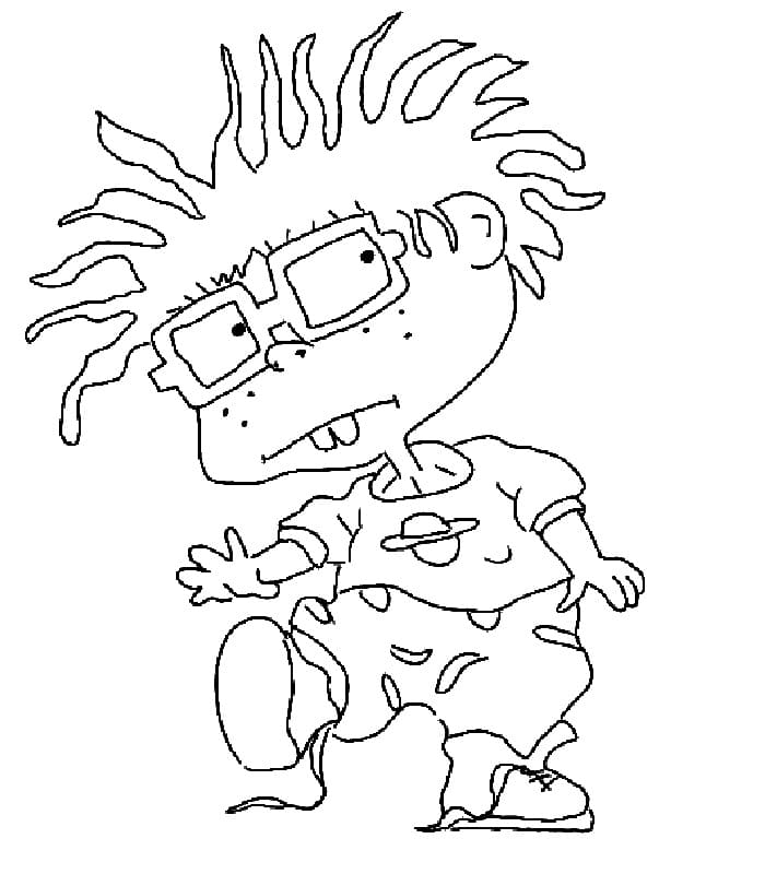 Desenho deChuckie Finster Rugrats para colorir