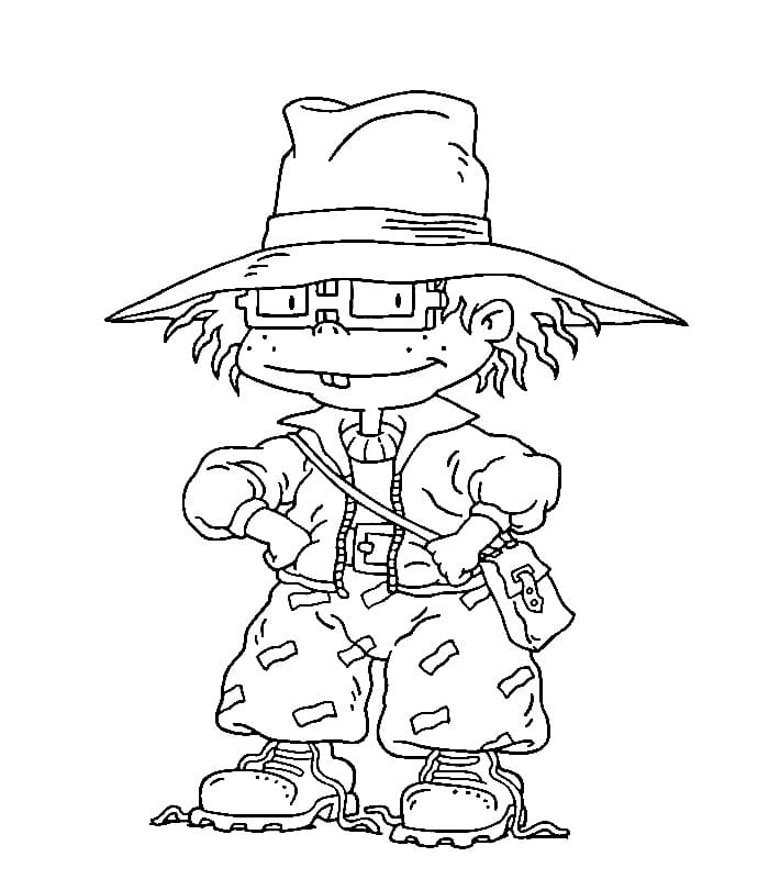 Desenho deChuckie Rugrats para colorir