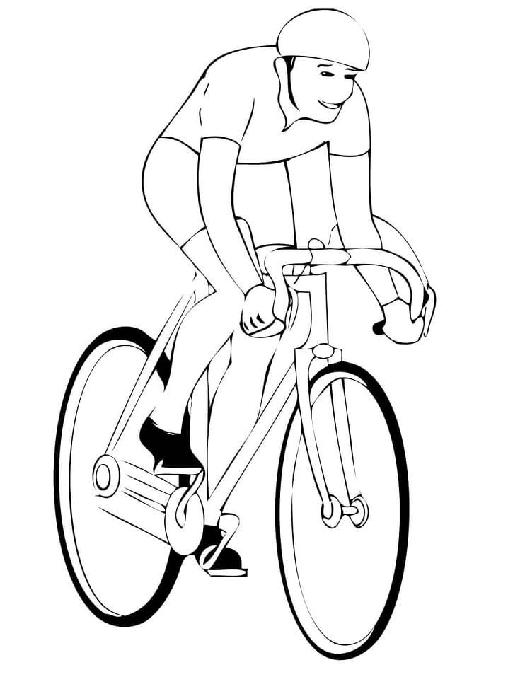 Desenho de Ciclismo 10 para colorir