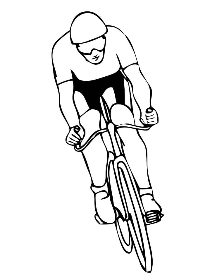 Desenho de Ciclismo 3 para colorir