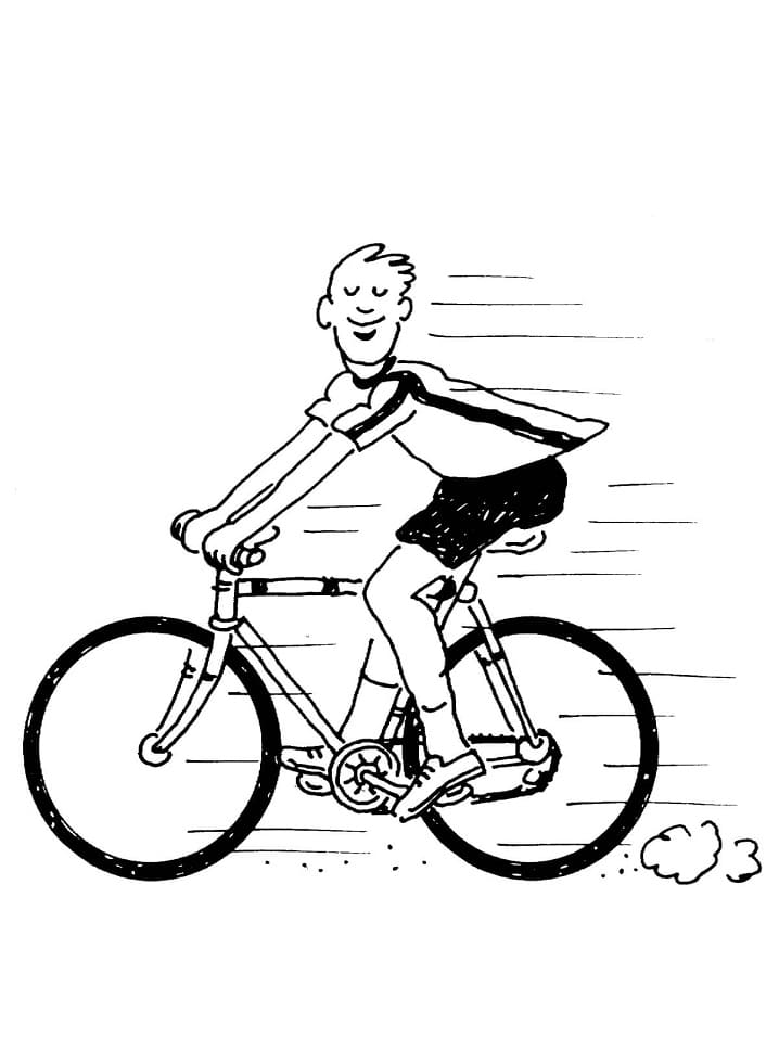 Desenho de Ciclismo 6 para colorir