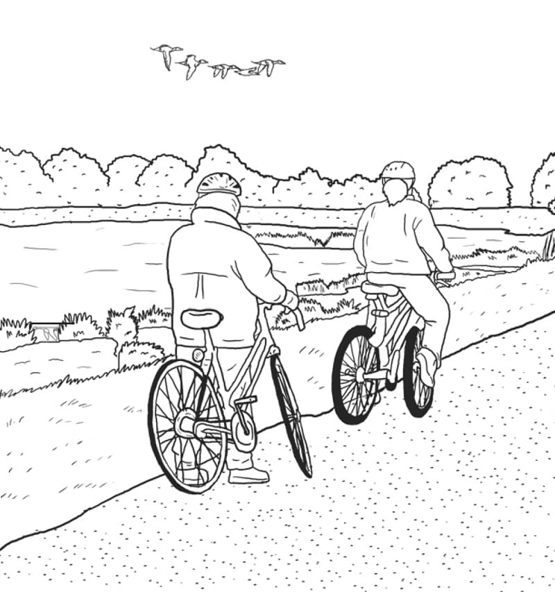 Desenho de Ciclismo 7 para colorir