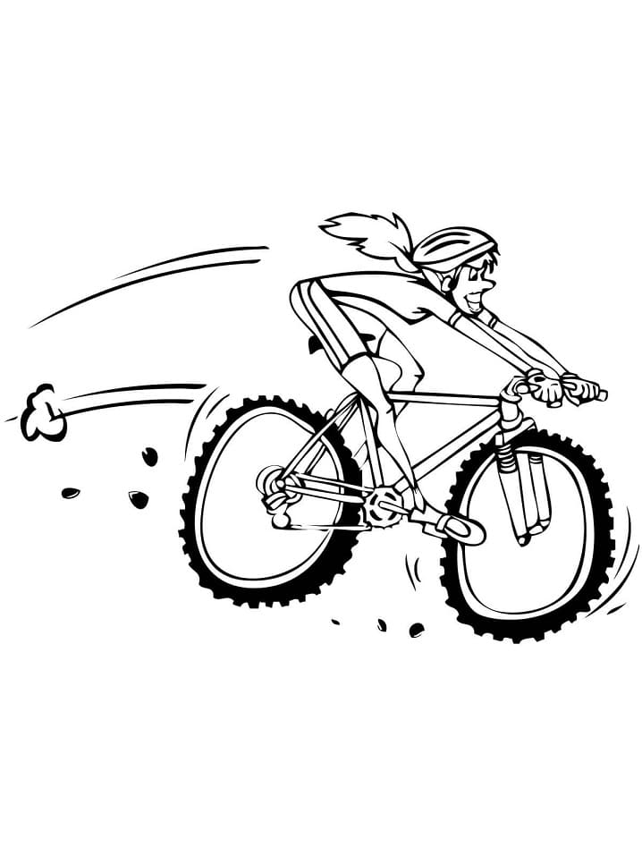 Desenho de Ciclismo 8 para colorir