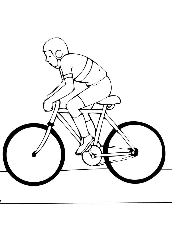 Desenho de Ciclismo 9 para colorir