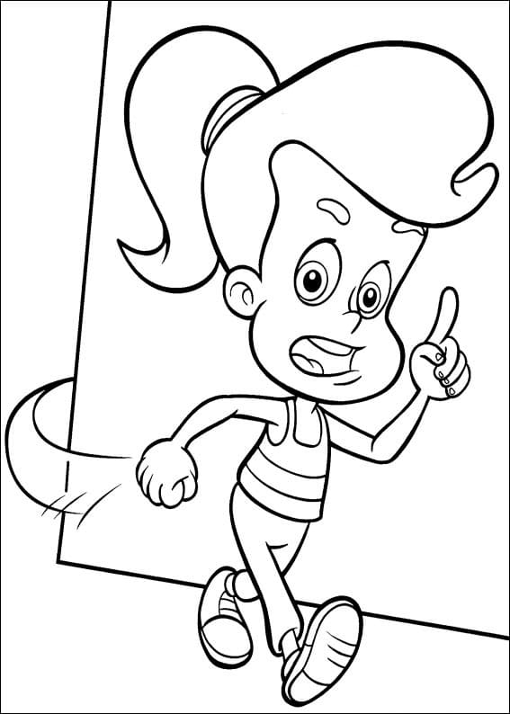 Desenho deCindy de Jimmy Neutron para colorir