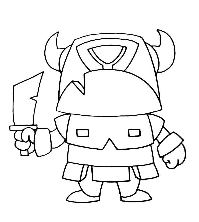 Desenho deClash Royale 27 para colorir