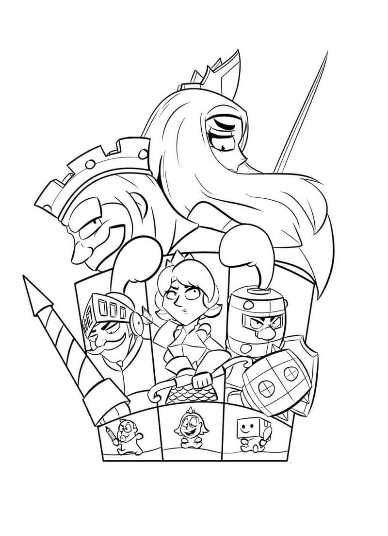 Desenho deClash Royale 29 para colorir