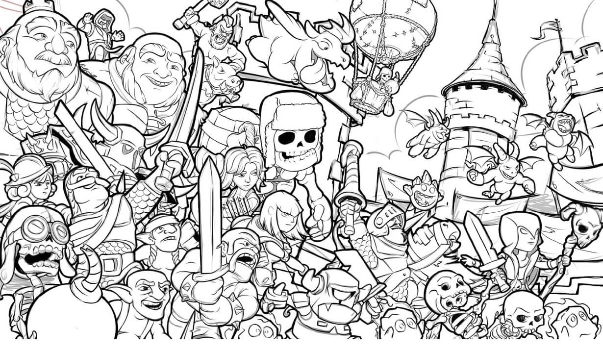 Desenho deClash Royale 35 para colorir