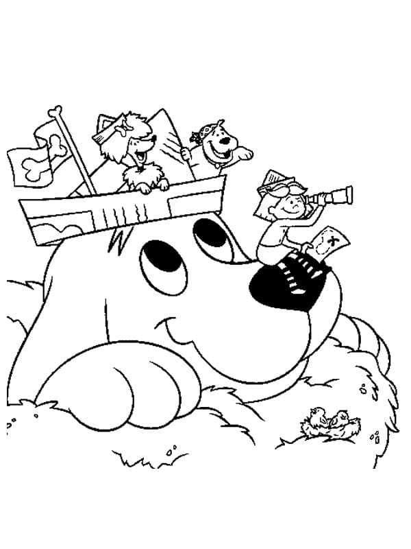 Desenho deClifford e Amigos 1 para colorir