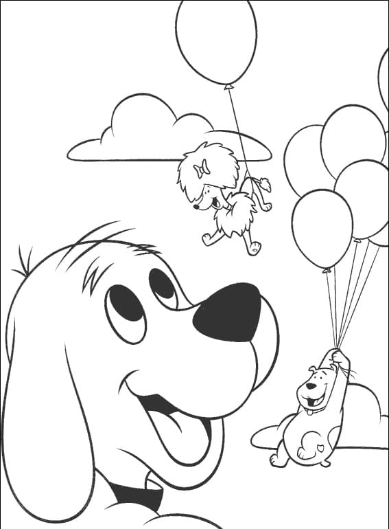 Desenho deClifford e Amigos 3 para colorir