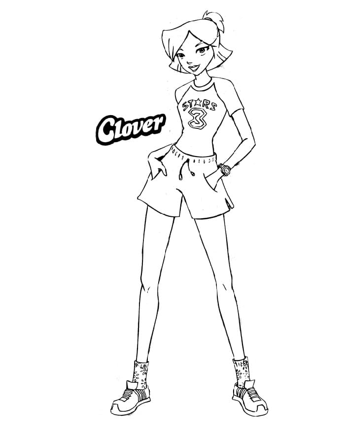 Desenho deClover de Três Espiãs Demais para colorir