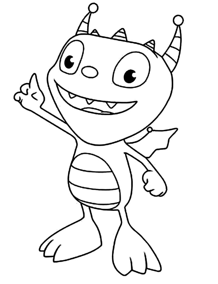 Desenho decobby Monstrinho para colorir