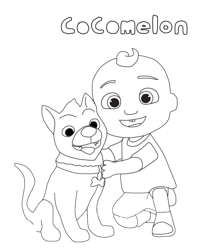 Desenho deCocomelon 3 para colorir