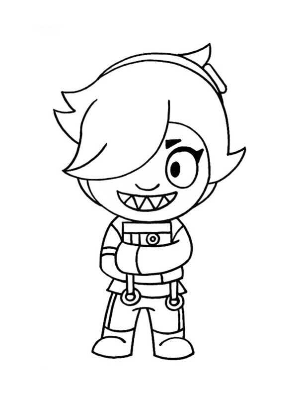 Desenho deColette Brawl Stars 2 para colorir