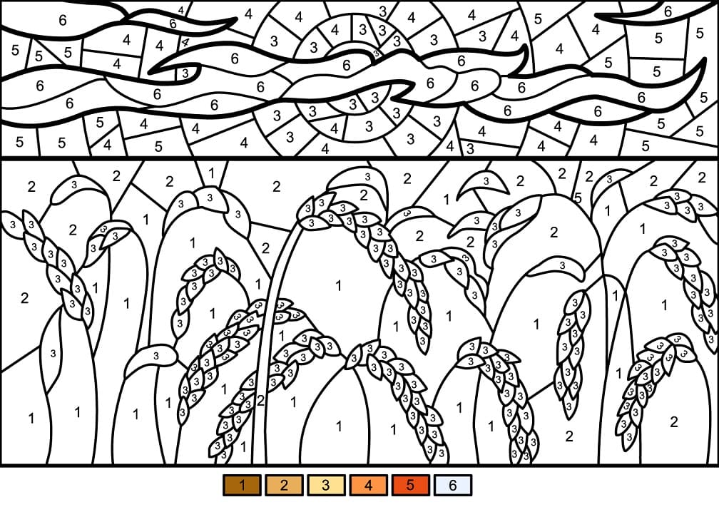 Desenho deColorir com Números 12 para colorir