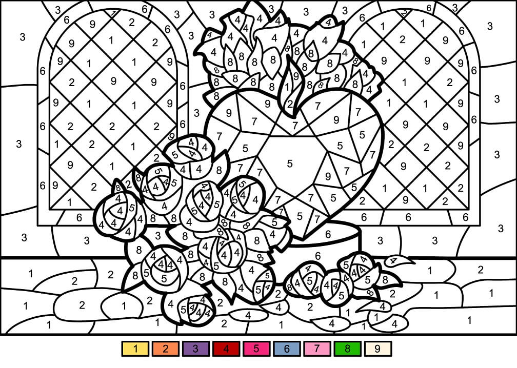 Desenho deColorir com Números 16 para colorir