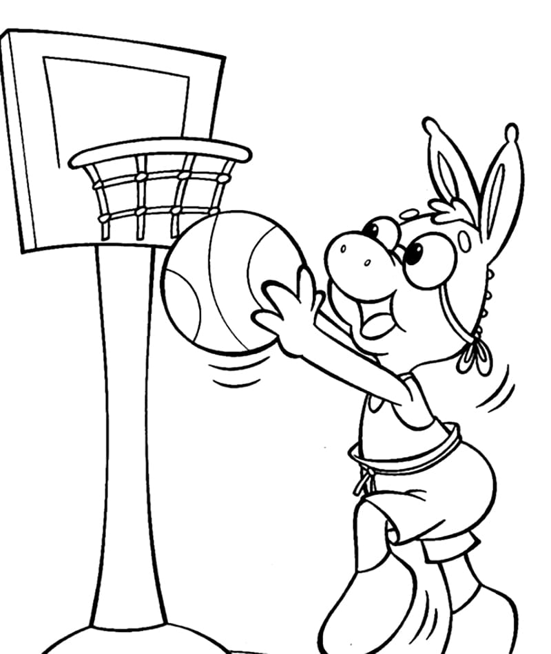 Desenho deConselheiro Jogando Basquete para colorir