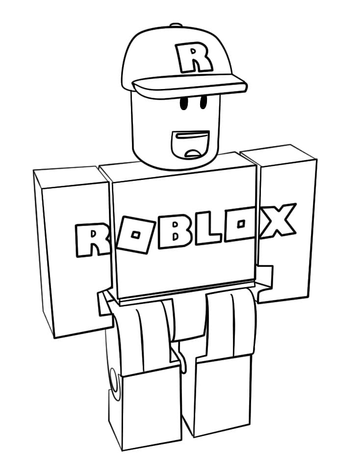 Desenho deConvidado Roblox para colorir