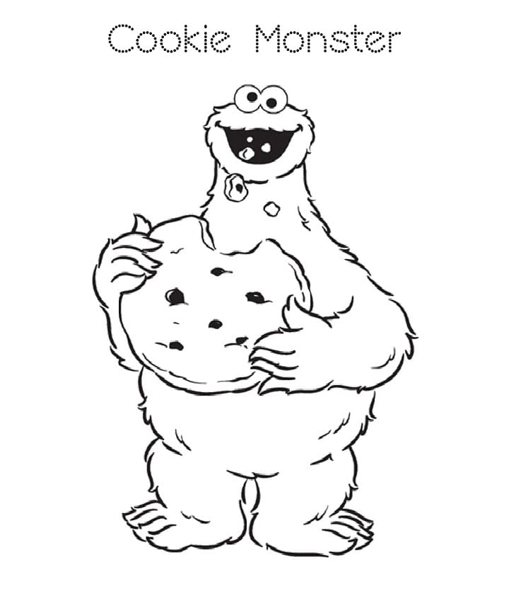 Desenho deCookie Monster 11 para colorir