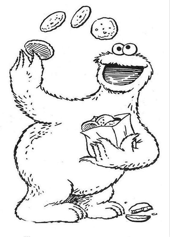 Desenho deCookie Monster 12 para colorir