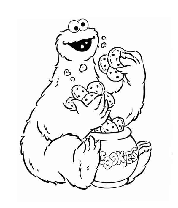 Desenho deCookie Monster 15 para colorir