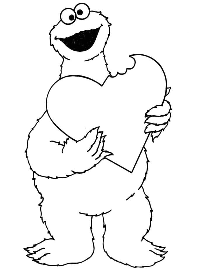 Desenho deCookie Monster 2 para colorir