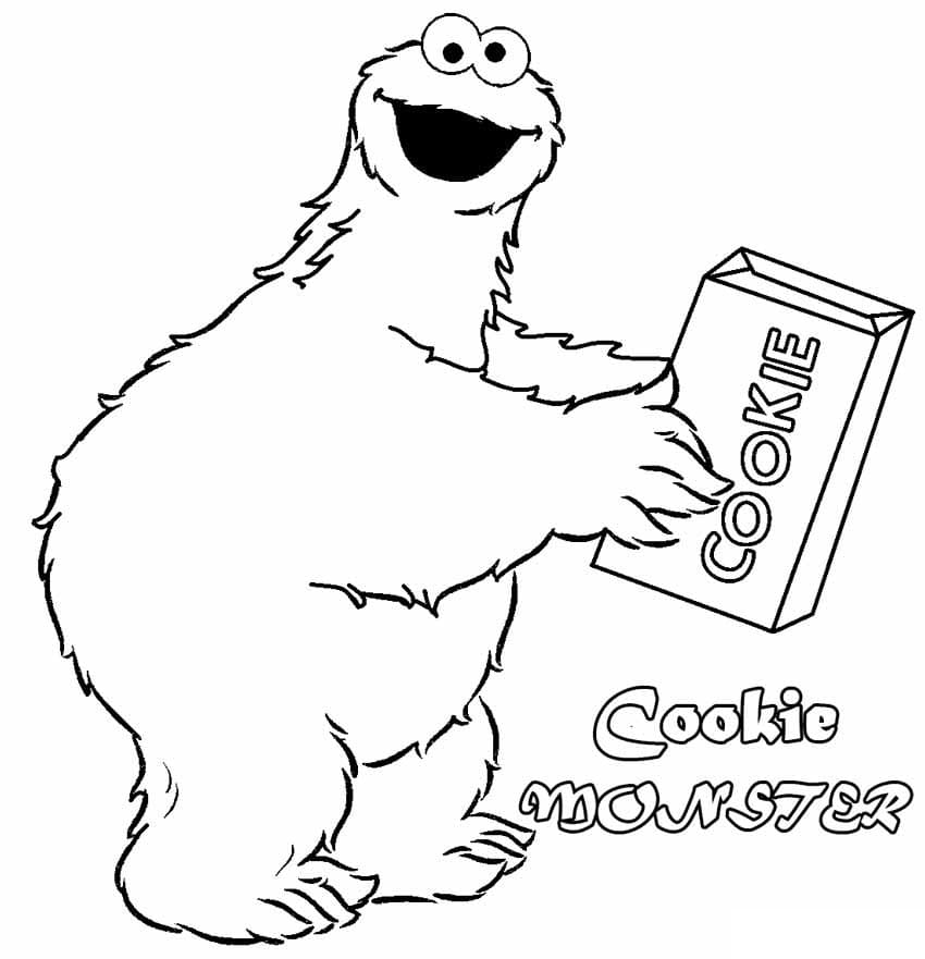 Desenho deCookie Monster 3 para colorir