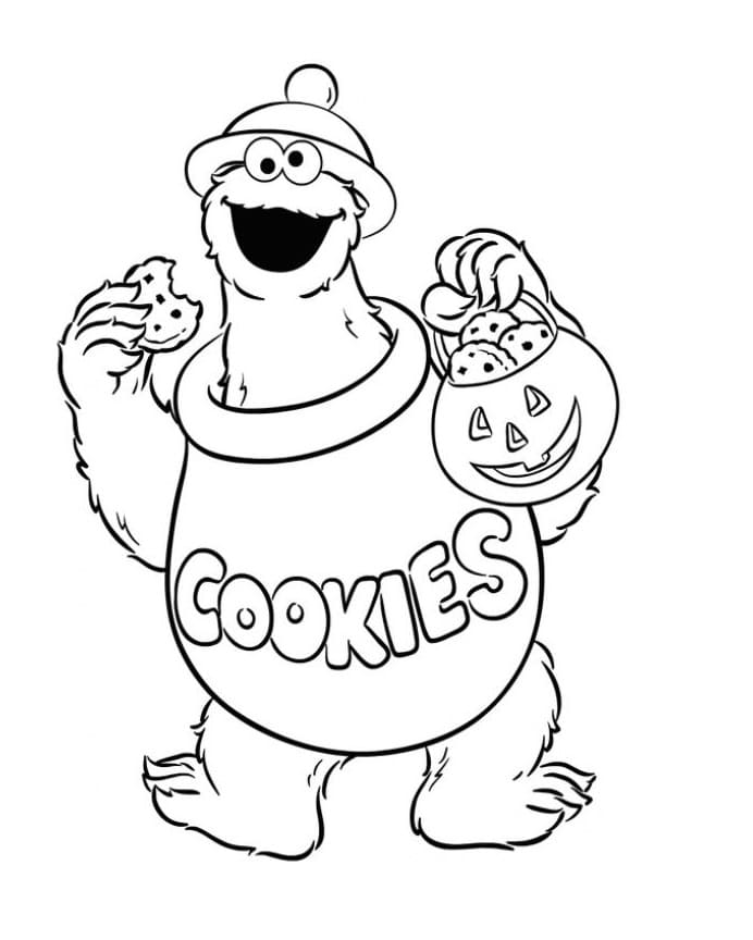 Desenho deCookie Monster 4 para colorir