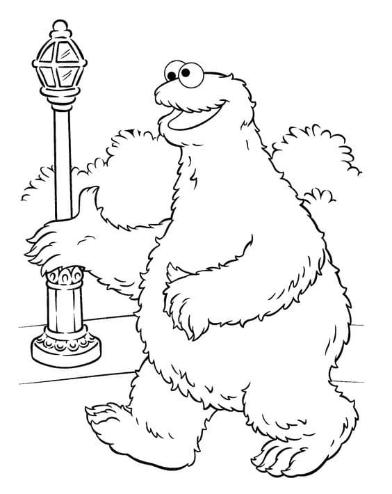 Desenho deCookie Monster 9 para colorir