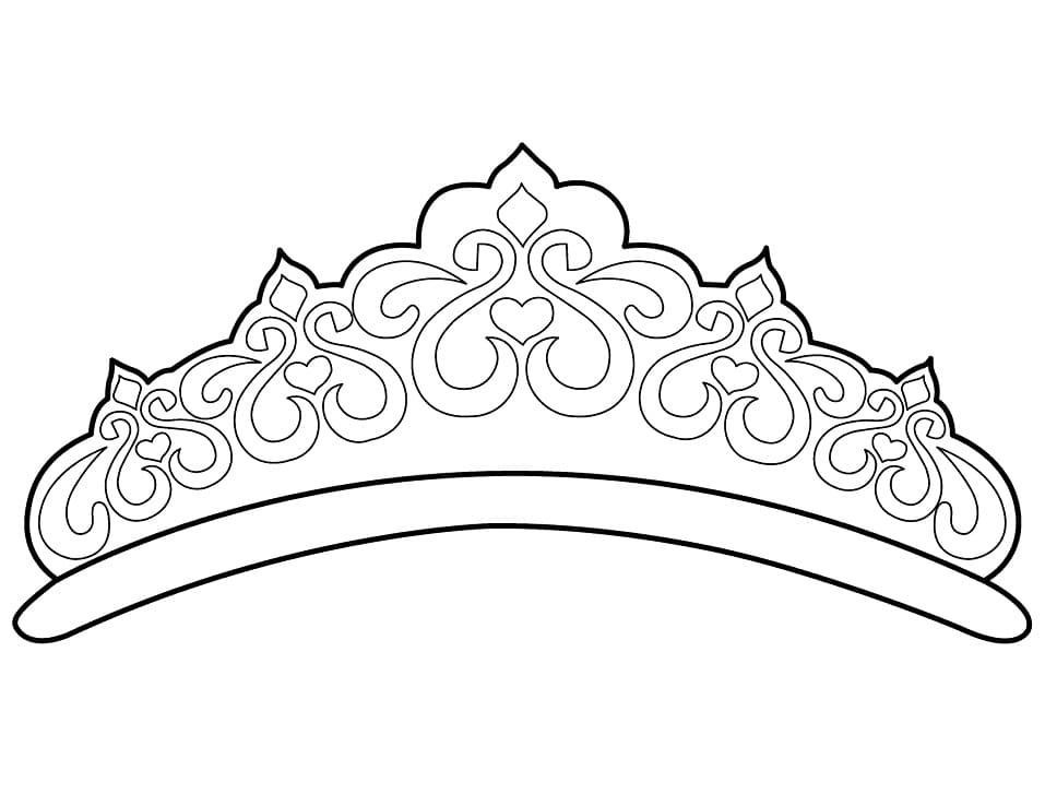 Desenho de Coroa de Princesa 1 para colorir