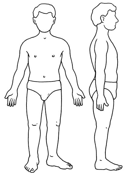 Desenho deCorpo Humano 11 para colorir