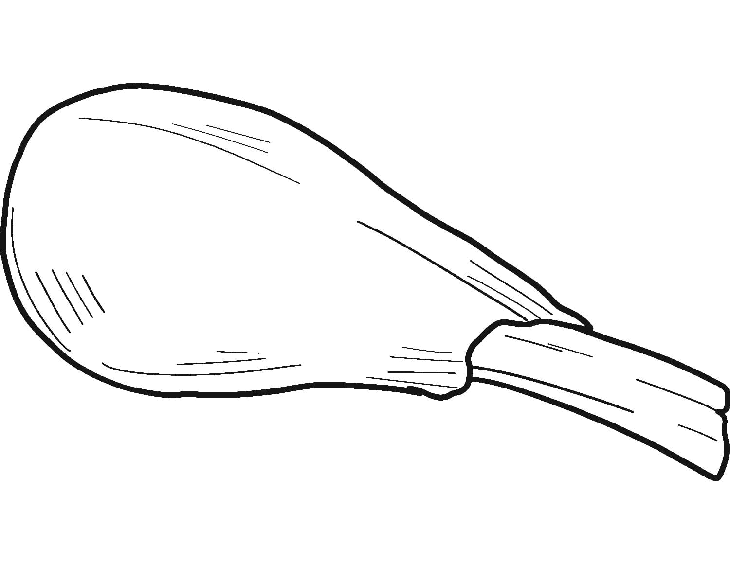 Desenho deCoxa de Frango para colorir