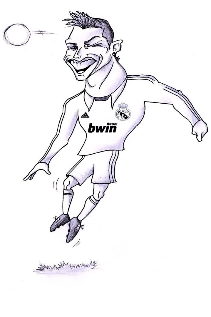 Desenho deCristiano Ronaldo 10 para colorir