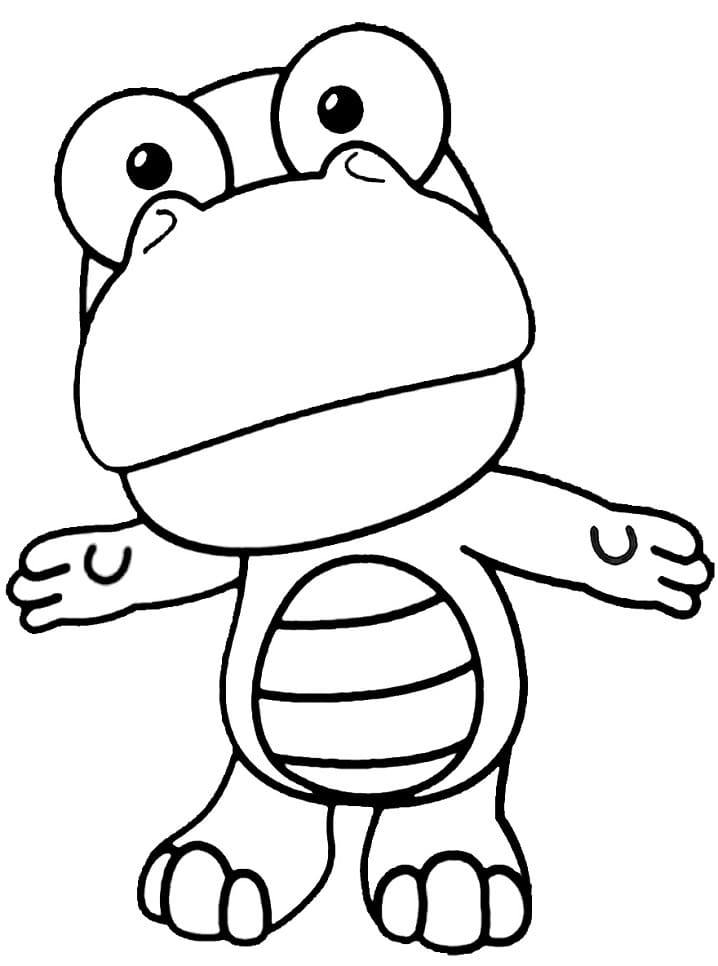 Desenho de Crong de Pororo para colorir