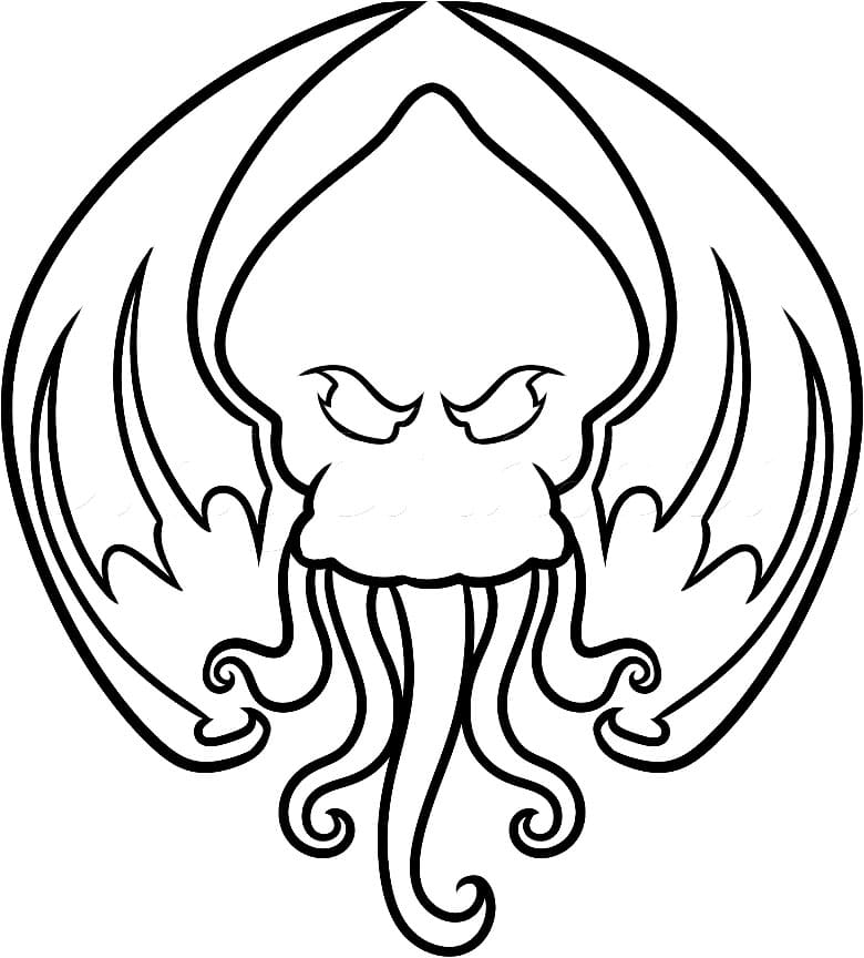 Desenhos de Cthulhu para colorir