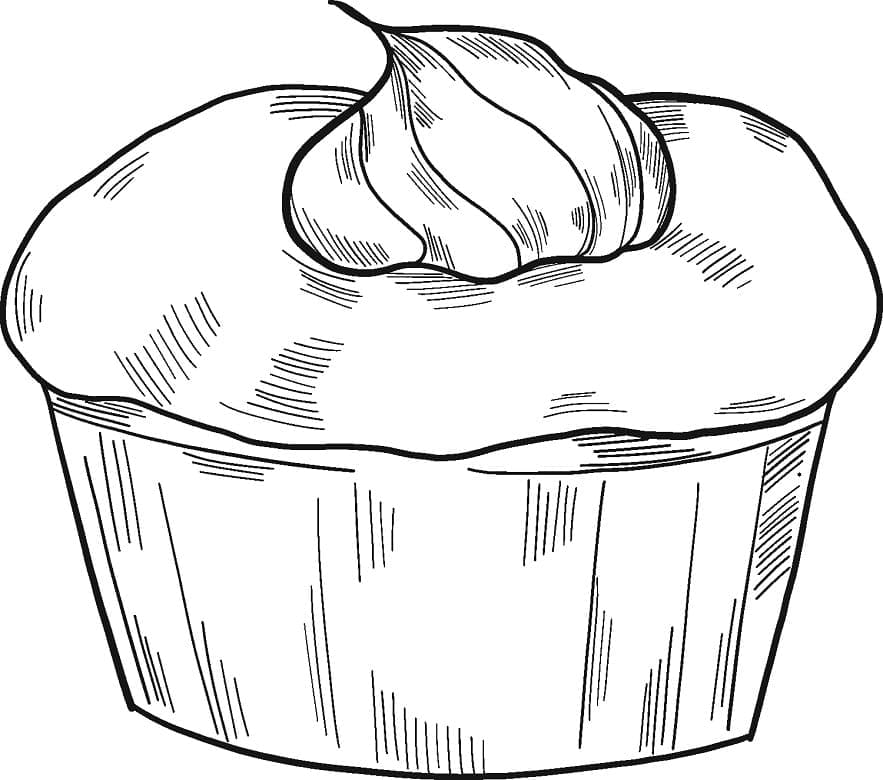 Desenho deCupcake 1 para colorir