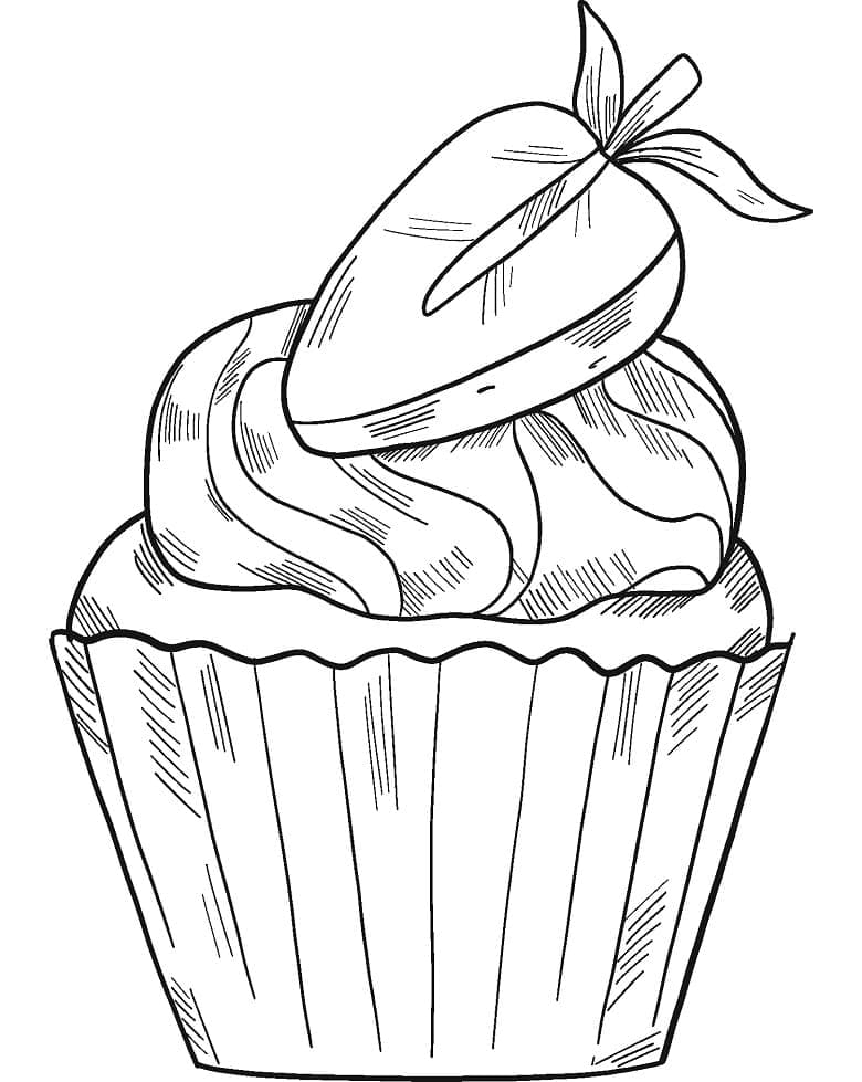 Desenho deCupcake 10 para colorir