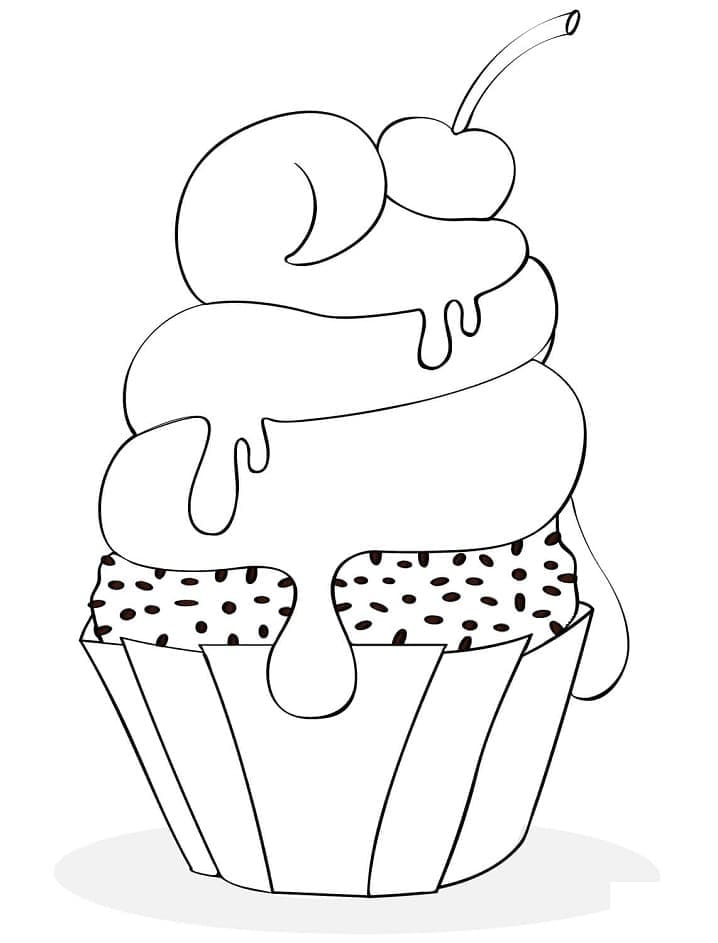 Desenho deCupcake 11 para colorir