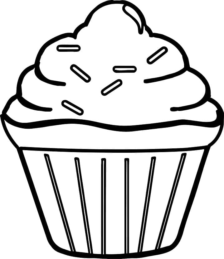 Desenho deCupcake 14 para colorir