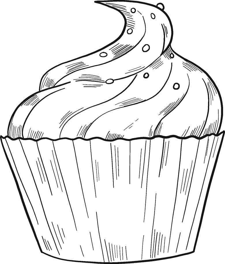 Desenho deCupcake 4 para colorir