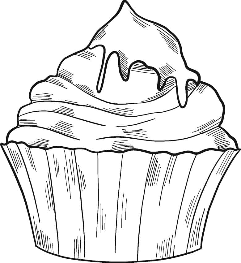 Desenho deCupcake 6 para colorir