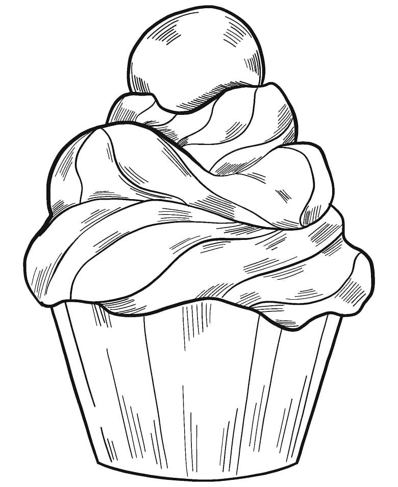 Desenho deCupcake 7 para colorir