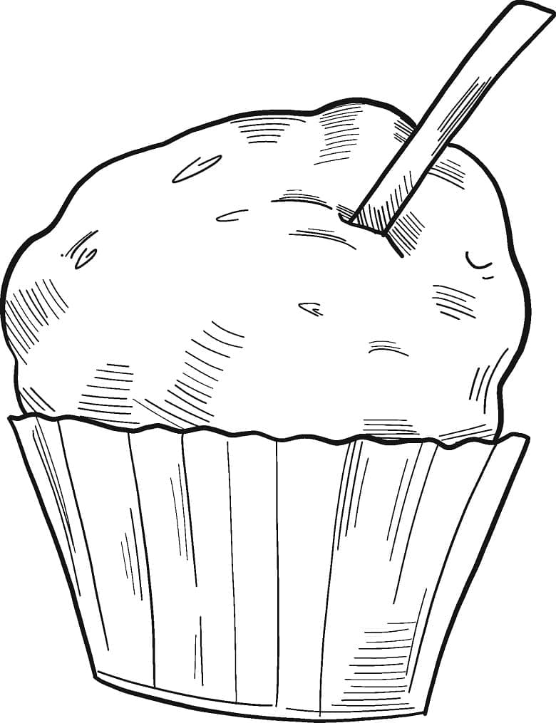 Desenho deCupcake 8 para colorir