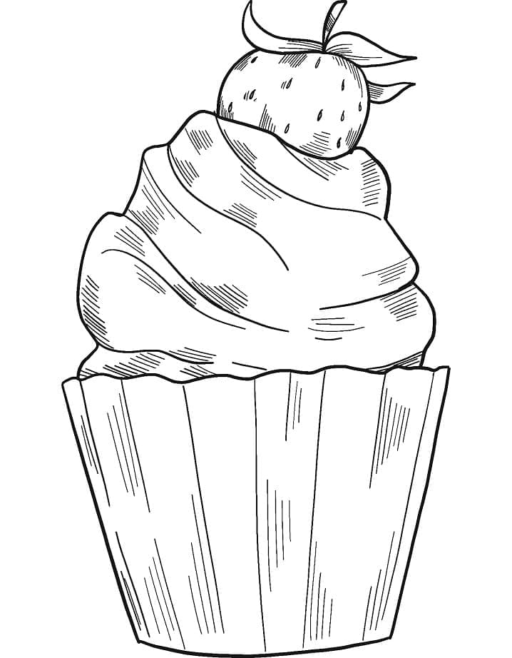 Desenho deCupcake 9 para colorir